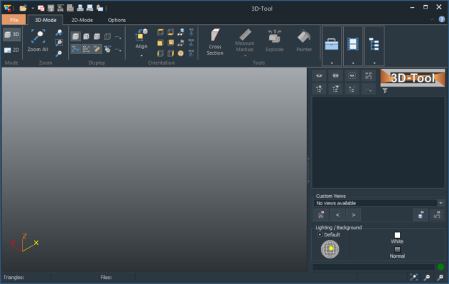 3D-Tool 16.20 interface screenshot