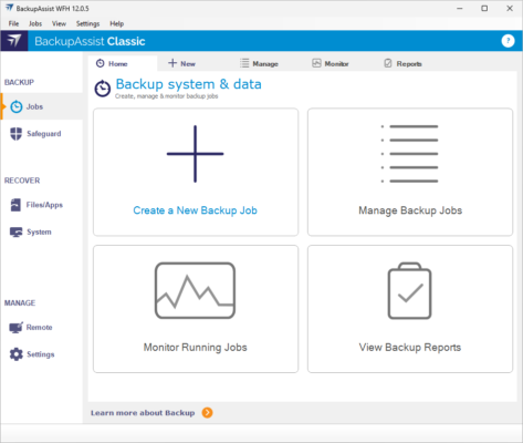 BackupAssist Classic 12.0.7 software description