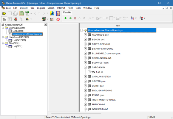 Chess Assistant Pro 25 software description