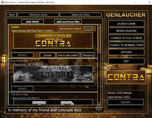 Command & Conquer Generals Zero Hour + mods 2025 software description