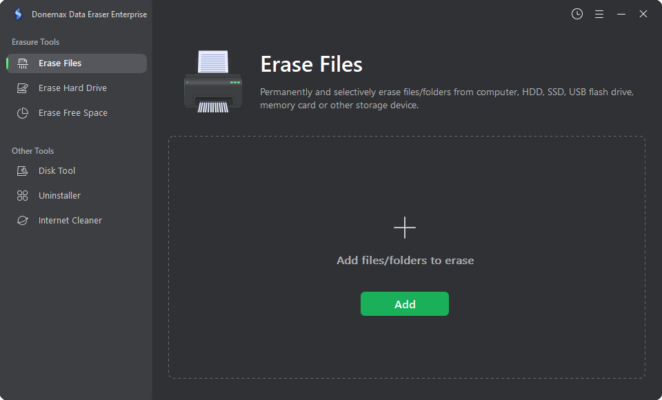 Donemax Data Eraser Enterprise 3.0 software description
