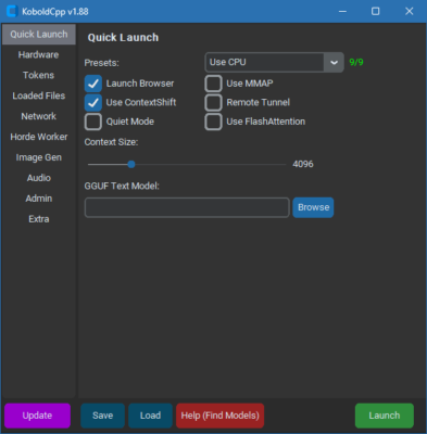 KoboldCpp 1.97 software description