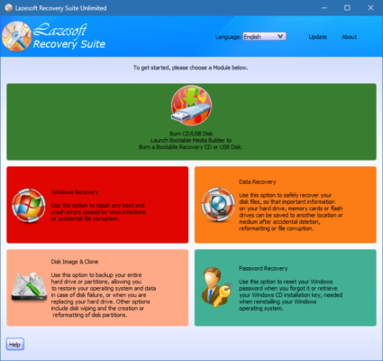 Lazesoft Recovery Suite 4.0.0.1 – All-in-One Recovery & Repair Tool software description