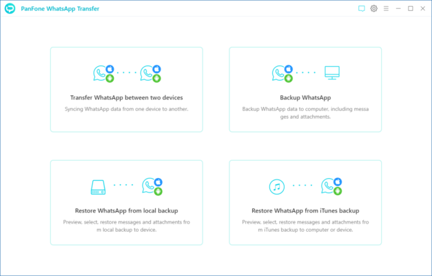 PanFone WhatsApp Transfer 2.4.7 – Cross-Platform WhatsApp Backup & Restore Tool software description