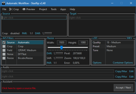 StaxRip 2.48.3 – Free Video Encoding & Conversion Tool for Windows software description