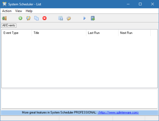System Scheduler 5.58 software description