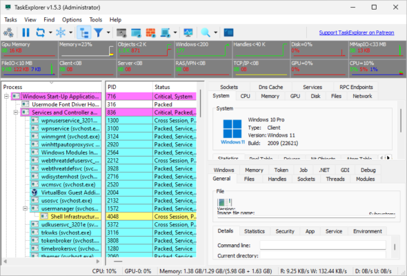 Task Explorer 1.6.3 software description