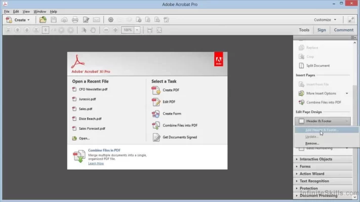 Adobe Acrobat XI Pro 11.0.23 interface screenshot