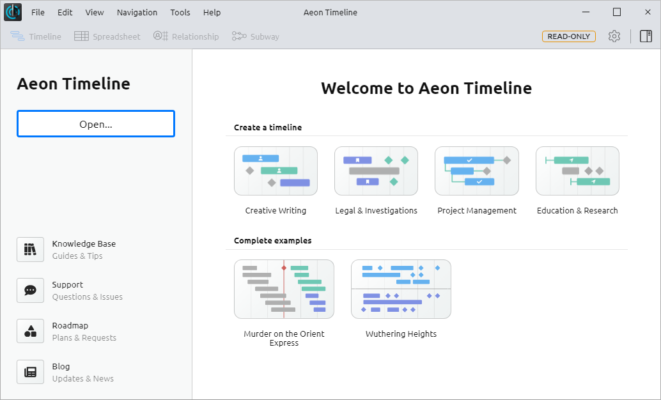 Aeon Timeline 3.4.25 – Smart Timeline Software for Writers – A snapshot of the explanation