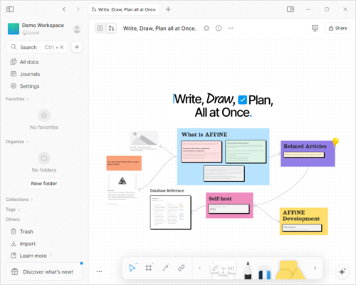 AFFINE 0.22 – power The Next Generation Knowledge Management software description