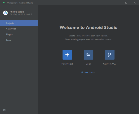 Android Studio 2025.1.3.7 interface screenshot