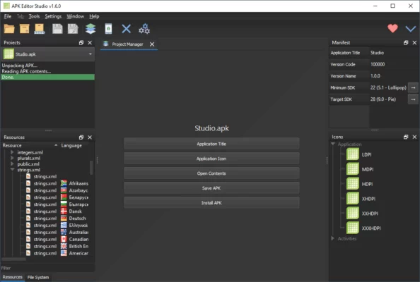 APK Editor Studio 1.7.2 – A snapshot of the explanation