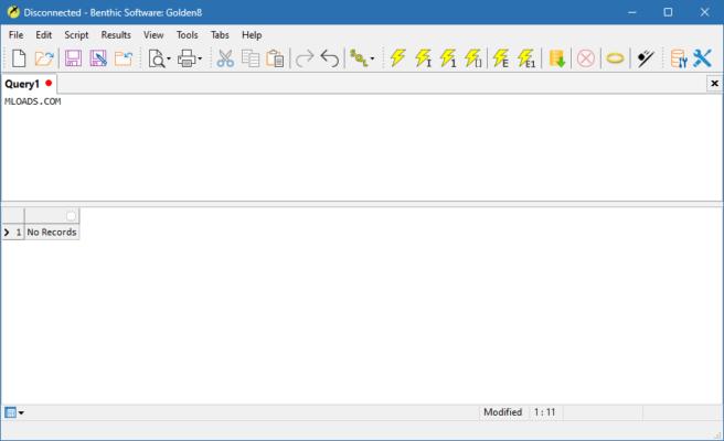 Benthic Golden 8.2.0.822 interface screenshot
