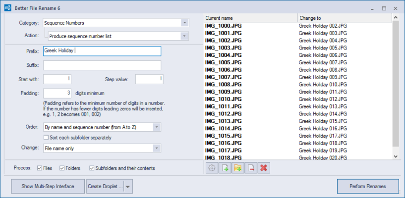 Better File Rename 6.28 – A snapshot of the explanation