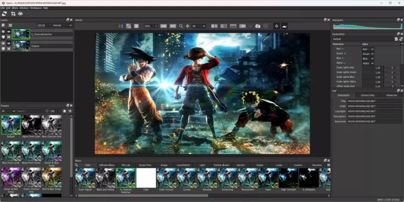 Boris FX Optics 2025.0.2 interface screenshot