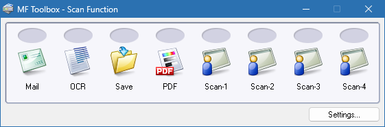 Canon MF Toolbox 4.9.1.1 interface screenshot