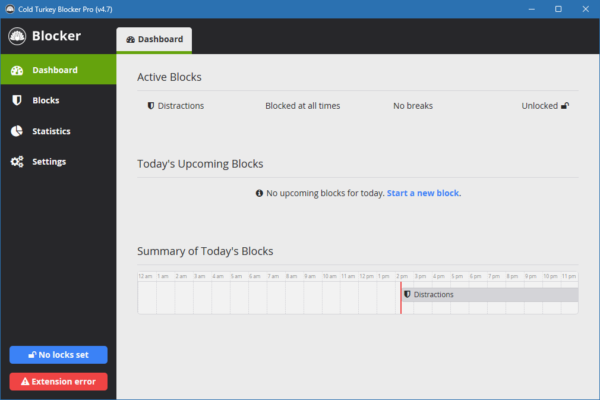 Cold Turkey Blocker Pro 4.7 – Focus & Distraction Blocking software description