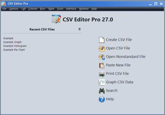 CSV Editor Pro 32.0 interface screenshot