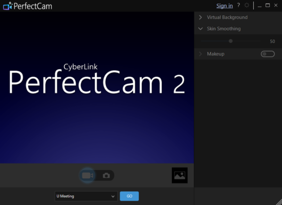 CyberLink PerfectCam Premium 2.3.7732.0 interface screenshot