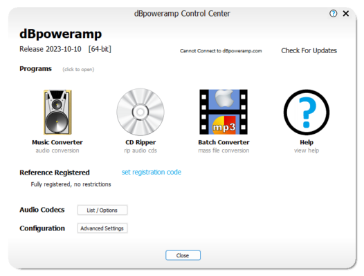 dBpoweramp Music Converter Reference 2025.07.14 – Audio Conversion software description