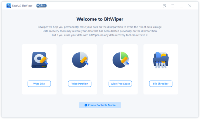 EaseUS BitWiper Pro 2.2.1.2508141316 – A snapshot of the explanation