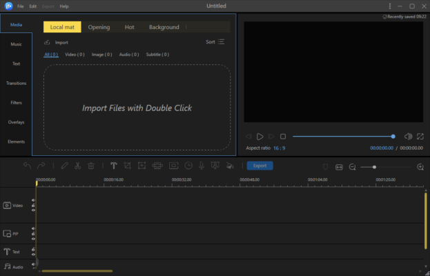 EaseUS Video Editor Pro 2.4.0 interface screenshot