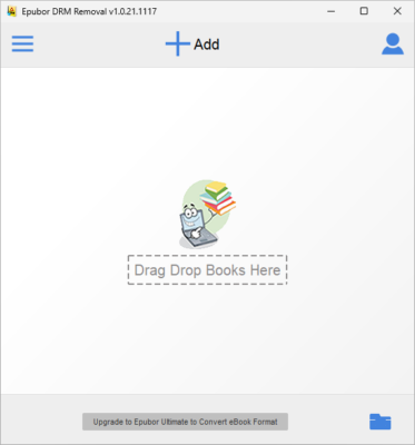 Epubor All DRM Removall 1.0.22.296 interface screenshot
