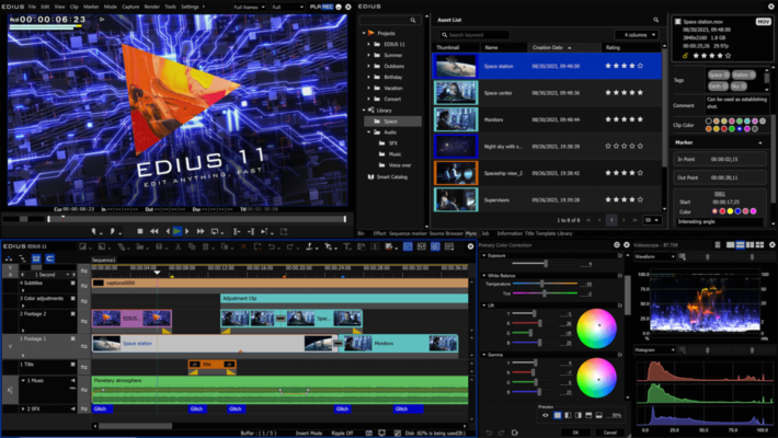 Grass Valley EDIUS Pro 9.20 – High-Performance Video Editing Software software description