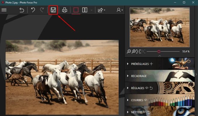 InPixio Photo Focus Pro 4.3.8625.22430 interface screenshot