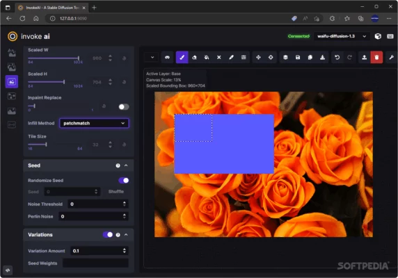 InvokeAI 5.6.0 interface screenshot