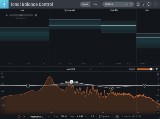 iZotope Tonal Balance Control 2.10 interface screenshot