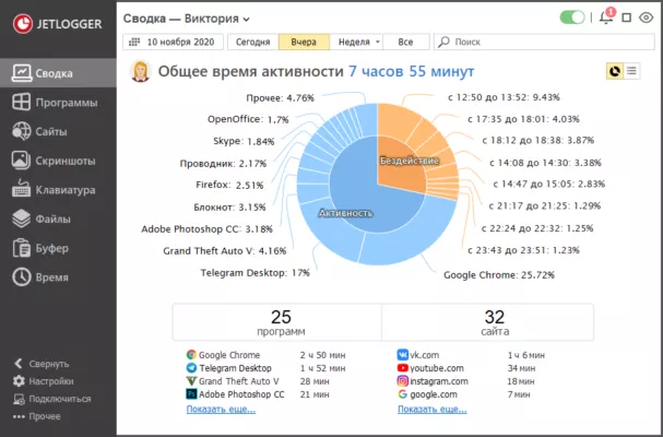 JETLOGGER 2.52 Build 91580 – A snapshot of the explanation