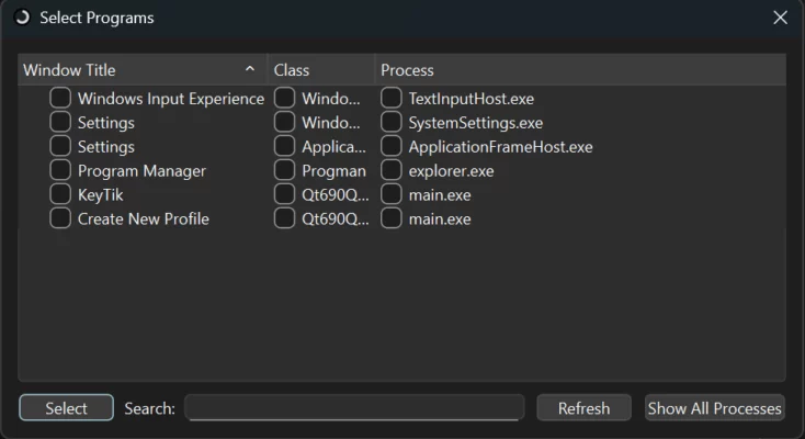 KeyTik 1.7.2 interface screenshot