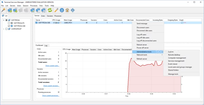 LizardSystems Terminal Services Manager 25.05 – A snapshot of the explanation