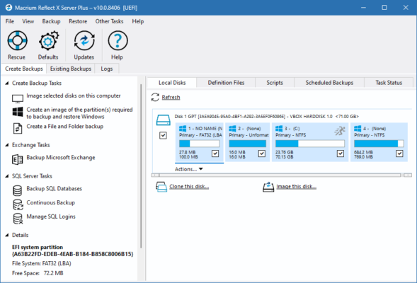 Macrium Reflect 8.1.8631 – Reliable Backup and Disk Imaging – A snapshot of the explanation