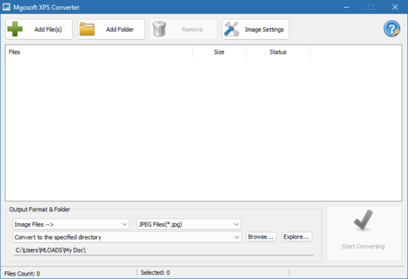 Mgosoft XPS Converter 9.6.1 – Convert XPS/OXPS to PDF, Image, or Text software description