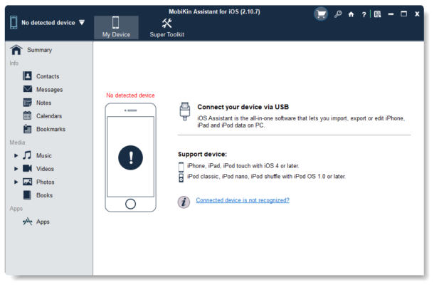 MobiKin Assistant for iOS 3.5.18 – Best iPhone Data Manager for Windows software description