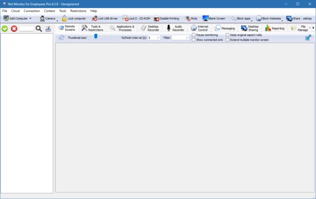 Net Monitor for Employees Professional 6.4.9 interface screenshot