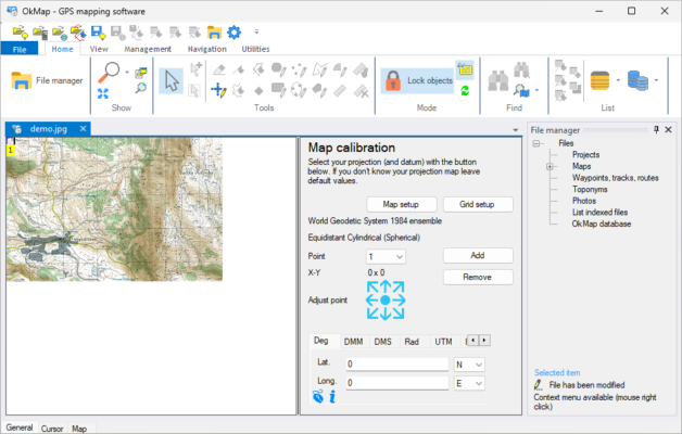 OkMap Desktop 19.0.0 – A snapshot of the explanation