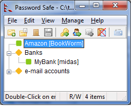 Password Safe 3.68 interface screenshot
