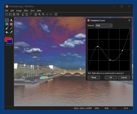 PillowView 1.0.0 interface screenshot