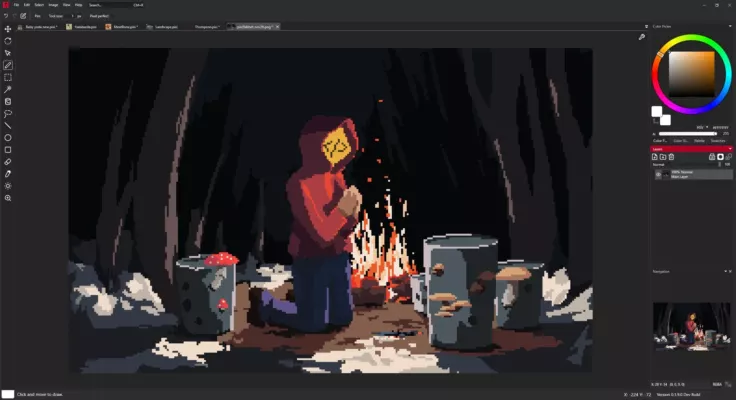 PixiEditor 2.0.1.16 interface screenshot
