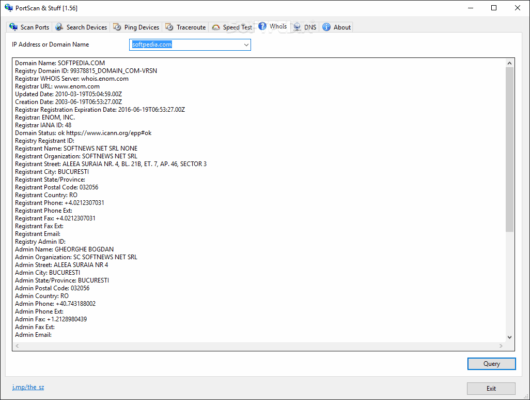 PortScan & Stuff 2.01 – Fast Network Scanning software description