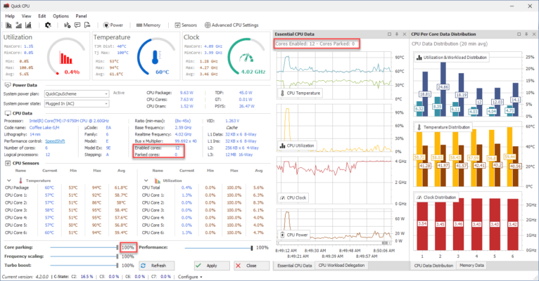 Quick CPU Pro 5.2 – A snapshot of the explanation