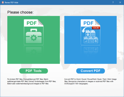 Renee PDF Aide 2025.10.19.185 interface screenshot