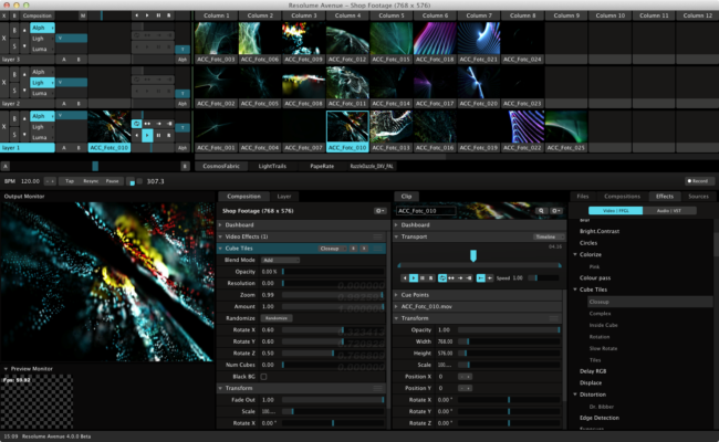 Resolume Arena 7.23.1 rev 49731 – A snapshot of the explanation