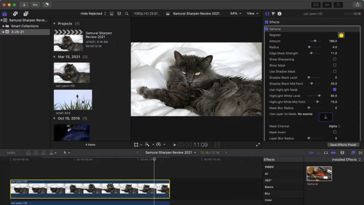 Samurai Sharpen Video 1.2.14 interface screenshot