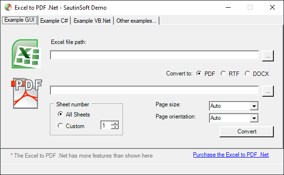SautinSoft Excel to PDF .Net 5.7.3.28 – A snapshot of the explanation