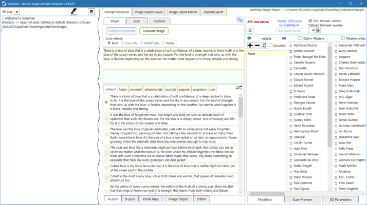Scripthea 2.6.3 Download – Smart Scriptwriting and Productivity Software interface screenshot