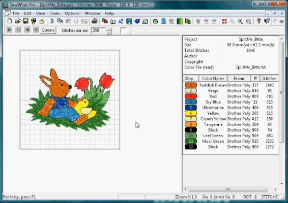 SewWhat Pro 4.5..8.021823 interface screenshot